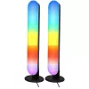 LEAN Set de 2 lámparas de escritorio gaming LED RGB ambientales con mando a distancia