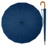 LEAN Paraguas automático grande con funda de hombro 24 varillas azul marino 115 cm