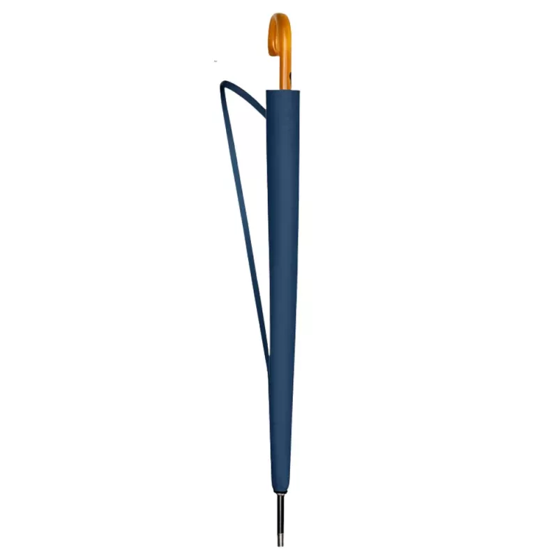 LEAN Paraguas automático grande con funda de hombro 24 varillas azul marino 115 cm