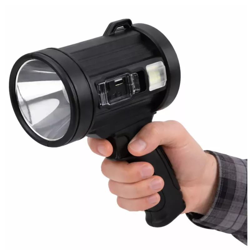 LEAN Foco linterna LED solar 6 modos powerbank filtros intercambiables