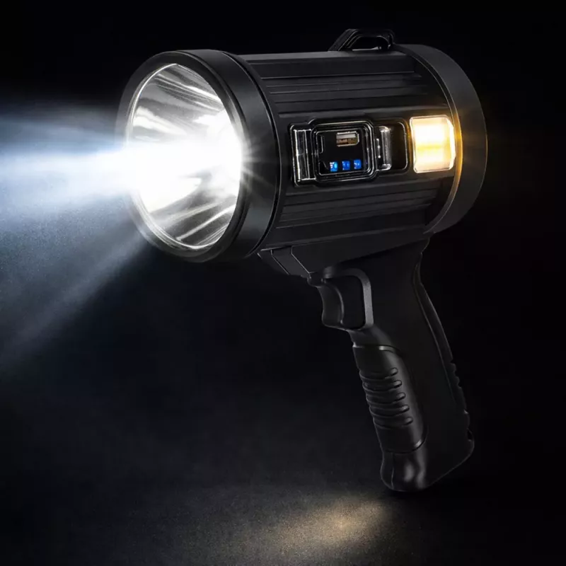 LEAN Foco linterna LED solar 6 modos powerbank filtros intercambiables