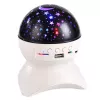 LEAN Luz nocturna proyector de estrellas 3 en 1 altavoz LED Bluetooth blanco