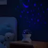 LEAN Luz nocturna proyector de estrellas 3 en 1 altavoz LED Bluetooth blanco
