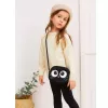 LEAN TOYS Bolso de gato con bolsillo con cremallera y correa ajustable negro 21 x 16 cm
