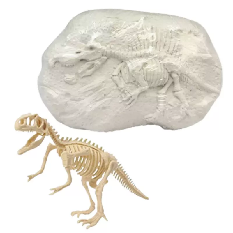 LEAN TOYS Set de excavación paleontólogo con herramientas para esqueleto de dinosaurio - T-REX