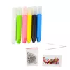LEAN TOYS Set creativo DIY pintura sobre cristal llaveros dinosaurio rotuladores 6 uds.