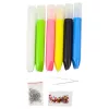 LEAN TOYS Set de pintura espacial 3D DIY - 12 colgantes, 6 colores, acrílico, yeso, a partir de 6 años