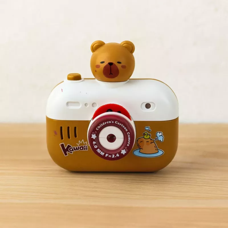 LEAN TOYS Capibara cámara interactiva proyector de luz con sonidos y cordón