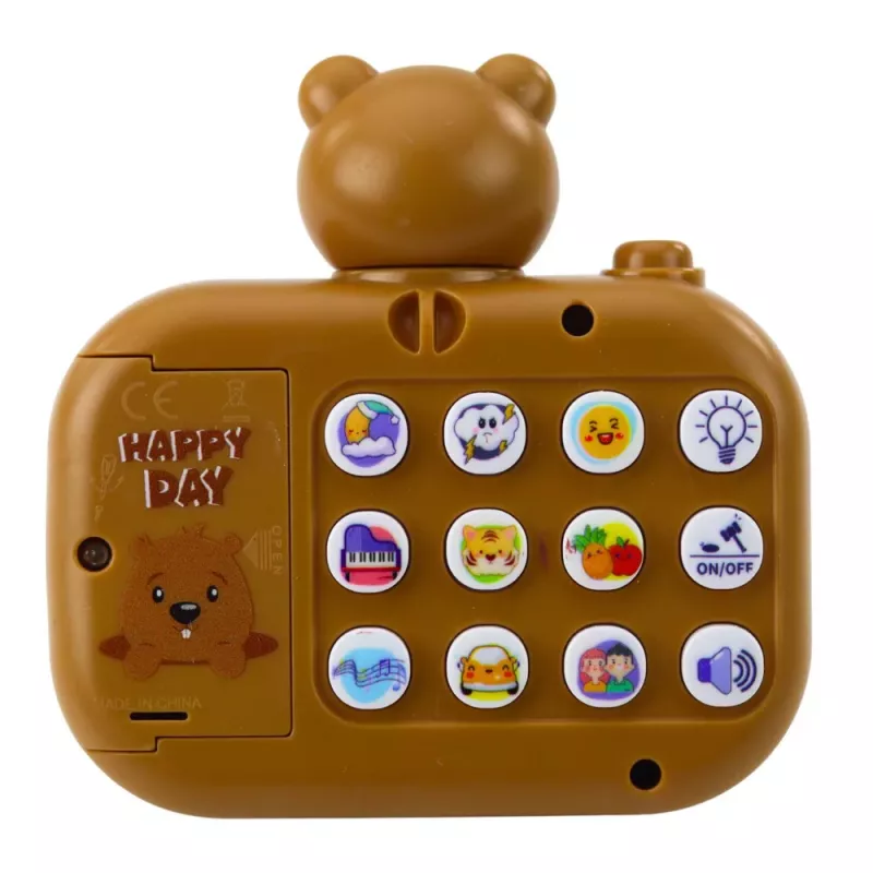 LEAN TOYS Capibara cámara interactiva proyector de luz con sonidos y cordón