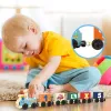 LEAN TOYS Tren de aprendizaje, letras, números, multicolor, 16 piezas