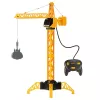 LEAN TOYS Grúa de construcción RC con mando a distancia y cable, giro 360° 71 cm