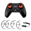 LEAN TOYS Dron acrobático X15 PRO STUNT con mando a distancia RC y posicionamiento óptico