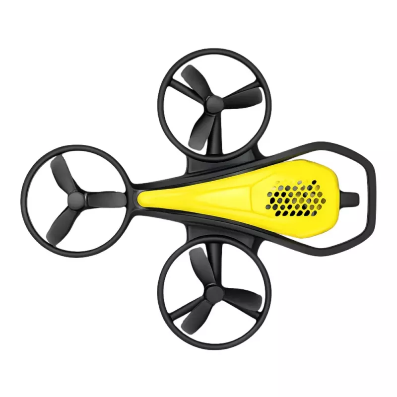 LEAN TOYS Mini dron RC Syma X36 acrobático de cuatro ejes amarillo