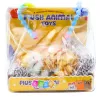 LEAN TOYS Figura de gato jengibre dormido sobre cojín con bolsa de pelo y sonidos