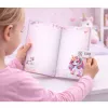LEAN TOYS Diario adorable con candado numérico y melodías de unicornio, 120 páginas, páginas rayadas de colores, tapa dura, para niñas a partir de 6 años
