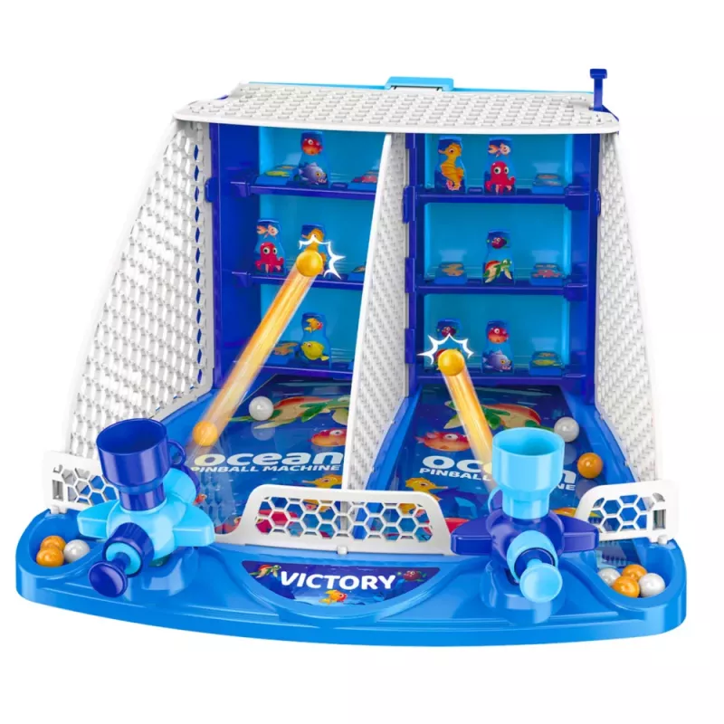 LEAN TOYS Máquina de pinball Ocean Fish de tiro arcade
