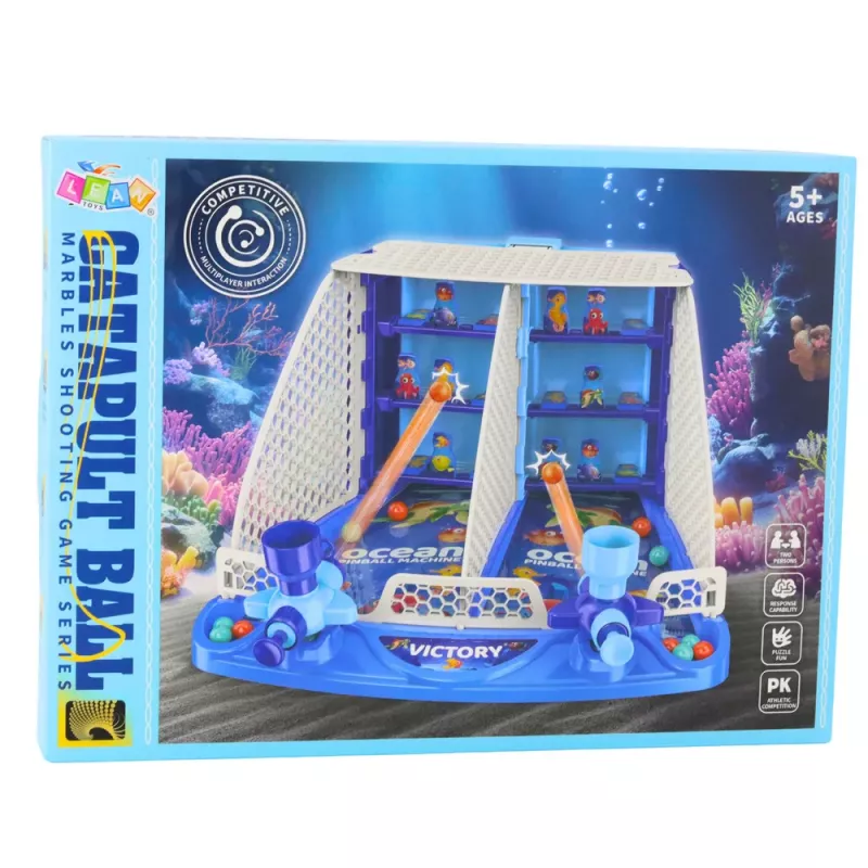 LEAN TOYS Máquina de pinball Ocean Fish de tiro arcade