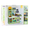 LEAN TOYS Cocina infantil con ciclo de agua y comida que cambia de color con vapor verde 64 piezas