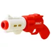LEAN TOYS Pistola para balas de espuma blanda XGUN roja 6 uds.