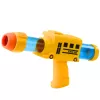 LEAN TOYS Pistola de balas de espuma blanda autobús escolar amarilla 6 uds.