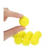 LEAN TOYS Pistola de balas de espuma blanda autobús escolar amarilla 6 uds.
