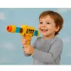 LEAN TOYS Pistola de balas de espuma blanda autobús escolar amarilla 6 uds.