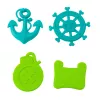 LEAN TOYS Set de cofres del tesoro para bucear y divertirse con el agua, marrón, 21 piezas