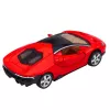 LEAN TOYS Coche deportivo de metal con puertas que se abren, luz y sonido, rojo, 1:32