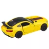 LEAN TOYS Coche deportivo de metal con puertas que se abren, luces y sonidos amarillo 1:32