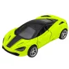 LEAN TOYS Coche deportivo de metal con propulsión, luces y sonidos verde 1:32