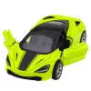 LEAN TOYS Coche deportivo de metal con propulsión, luces y sonidos verde 1:32