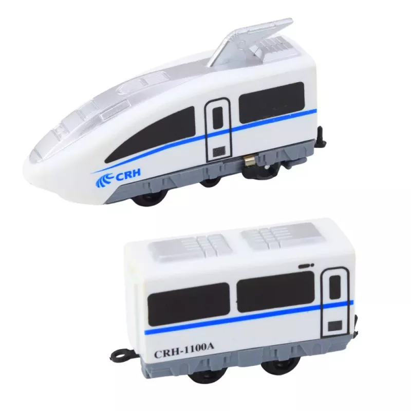LEAN TOYS City Express Tren eléctrico expreso con ferrocarril de 13 piezas