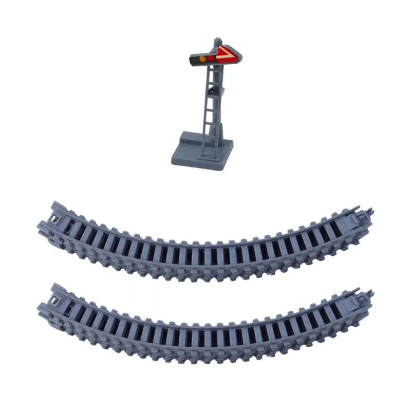 LEAN TOYS City Express Tren eléctrico expreso con ferrocarril de 13 piezas