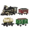 LEAN TOYS Tren eléctrico Classic RC con luz, sonido y humo, vía de 206 cm, 24 piezas