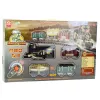 LEAN TOYS Tren eléctrico Classic RC con luz, sonido y humo, vía de 206 cm, 24 piezas
