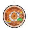 LEAN TOYS Dardos Capybara juego de habilidad con pelotas de velcro y pistolas de juguete 73,5 cm