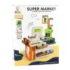 LEAN TOYS Caja registradora Shop Café con accesorios, luces y sonidos 70 piezas