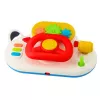 LEAN TOYS Simulador de conducción para niños pequeños – volante interactivo con luz y sonido