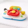LEAN TOYS Simulador de conducción para niños pequeños – volante interactivo con luz y sonido