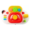LEAN TOYS Simulador de conducción para niños pequeños – volante interactivo con luz y sonido