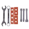 LEAN TOYS Banco de trabajo Little Handyman con taladro y accesorios de herramientas 18 piezas