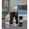 LEAN TOYS Dispensador de agua de juguete para niños con luz y sonido rosa