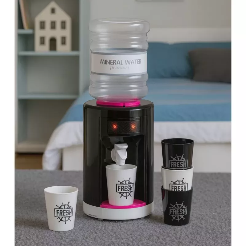 LEAN TOYS Dispensador de agua de juguete para niños con luz y sonido rosa