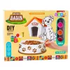 LEAN TOYS Set creativo comedero para perros para pintar, pinturas, pincel, DIY, 6 piezas