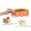 LEAN TOYS Set creativo cuenco para pintar pinturas pincel DIY 6 piezas