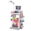 LEAN TOYS Set de médico-dentista con carrito médico y efectos de luz, rosa, 26 piezas