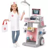 LEAN TOYS Set de médico-dentista con carrito médico y efectos de luz, rosa, 26 piezas