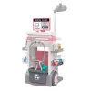 LEAN TOYS Set de médico-dentista con carrito médico y efectos de luz, rosa, 26 piezas