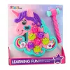 LEAN TOYS Juego arcade Whac A Mole unicornio luces de colores sonidos