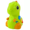LEAN TOYS Juguete interactivo para niños pequeños dinosaurio sobre ruedas con luz y sonido